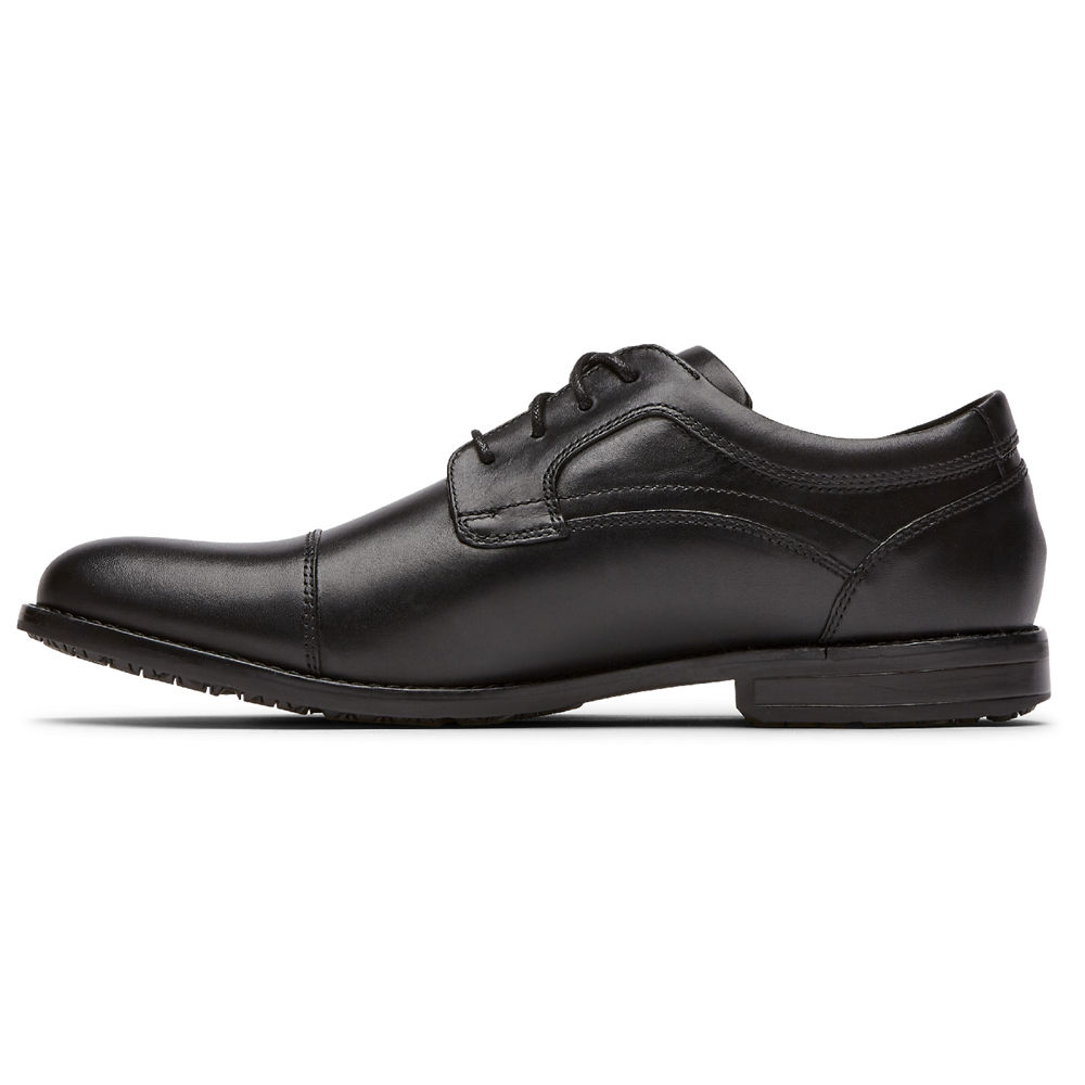 Rockport Mens Mykel Cap Toe - Oxfords Black - CEX421986